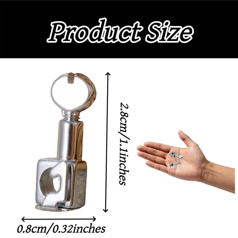 3-Pack Sewing Machine Needle Clamp and Holder Set Rotatable Handle