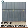 Handrail Bracket Extended Neck Design Brass, 2 Pack | HOWTOOL