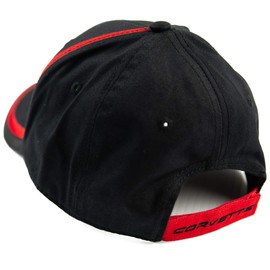 C8 Corvette Next Generation Cap Black with Red Stripes Cap