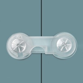 Fixed Door Safety Lock (Prevents Opening) Clear 10ea