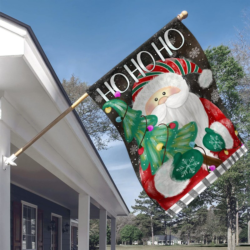 Morigins Ho Ho Ho Santa Decorative Winter Christmas Tree Holiday