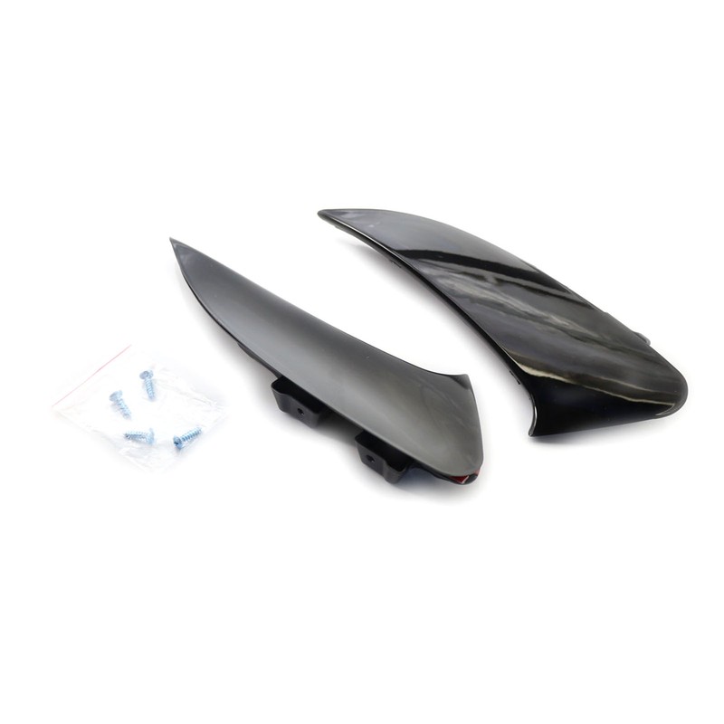 Rear Bumper Spoiler Air Vent Trim Shiny Black Sport Lip