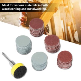 Sanding Disc, Pack of 100, 25 mm Mix Grit Sanding Paper Pads, Sandpaper Set
