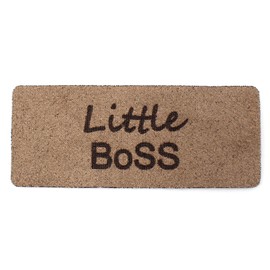 VmG-Store 10 x Labels for Sew-On Fabric Labels Made of Suede Look Tags, Textile Labels for Clothing and Application (Little Boss (SetES05), Set of 10)