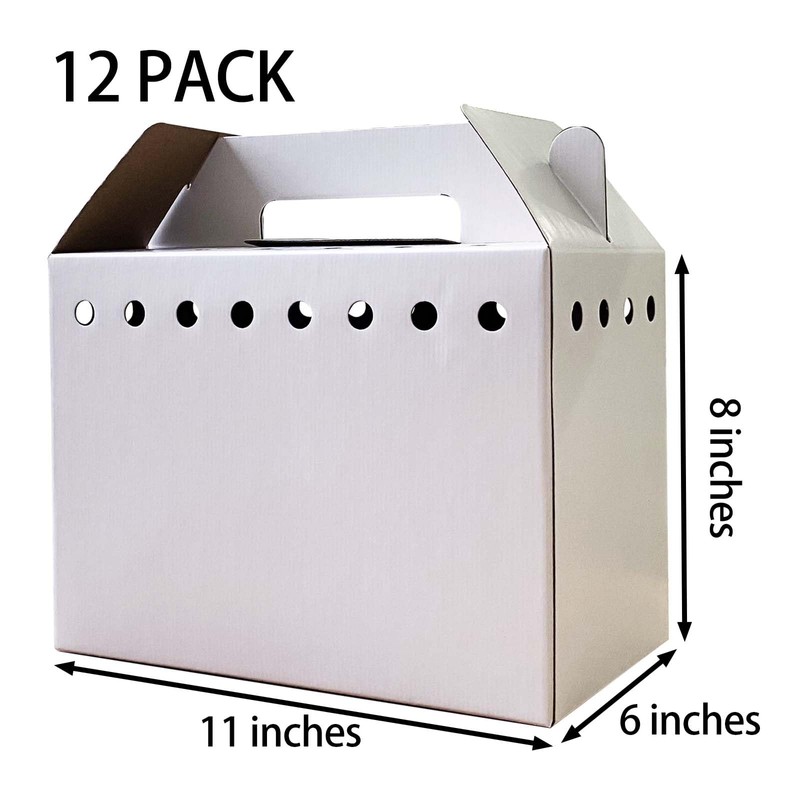 Cardboard Pet Carriers for Small Animals, Hamsters, Gerbils, Birds, Reptiles,