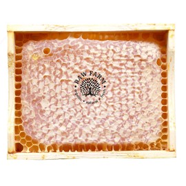 400 Organic Raw Wildflowers Honeycomb in Wood Frame, Directly from the bee hive (400)