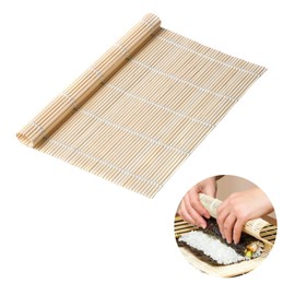 1 Piece Sushi Mat, Bamboo Mat in Japanese Style Sushi Mats Natural Bamboo Roll for Maki Sushi Sushi Roller for Kitchens Japanese Restaurants SushiLovers, Onigiri Sushi Roller