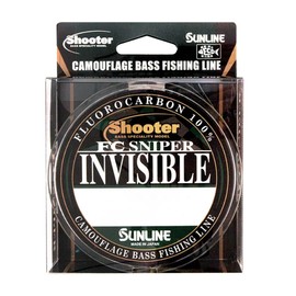 SUNLINE Fluorocarbon Line Shooter, Sniper, Invisible, 25.4 ft (75 m), 6 lbs, Natural Clear & Moss Green, Gray, Green, Red Brown
