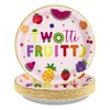 50 Pcs Twotti Frutti Round Plates 10" 400 GSM Large