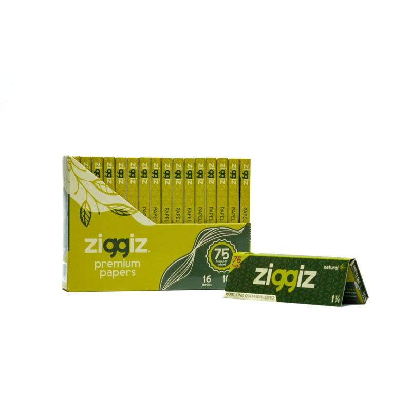 ZIGGIZ PAPEL PREMIUM PARA LIAR Presentación Display de 16 librillos