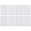 WEBEEDY 8 Pcs Sashiko Embroidery Pattern Stabilizers Set for Sewing,Water