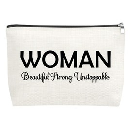 Inspirational Gifts for Women Inspirational Quote Makeup Bag Empowerment Gifts Cosmetic Bag Positive Affirmations for Women Christmas Birthday Gift for Friend Encouragement Gift Makeup Pouch