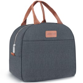 Lunch Bag for Women & Men Adult Insulated Lunch Box, Small Leakproof Cooler Food Lunch Containers Reusable High Capacity Lunch Tote Bags for Work, Travel, Outdoor (Navy Blue)