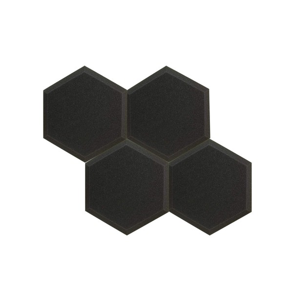 Mybecca 4 PACK Hexagon (Hexagonal) Acoustic foam Tiles Soundproofing Wall