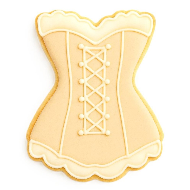 Fluted Corset 3.5 Inch Cookie Cutter from The Cookie Cutter
