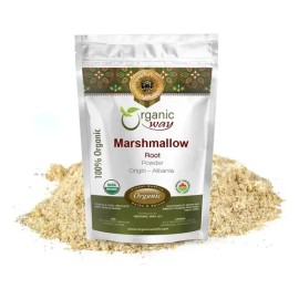 Organic Way Polvo Raíz Malvavisco Orgánico 2oz Té Herbal