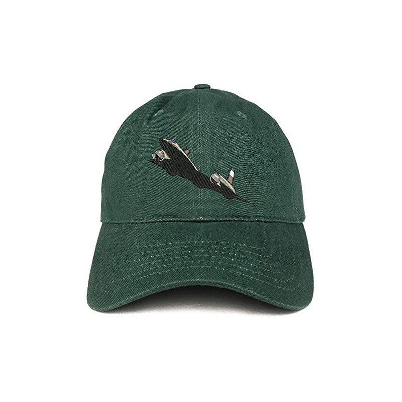 Trendy Apparel Shop SR71 Blackbird Embroidered Brushed Cotton Cap -