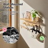 KAOTGOT Floating Shelves for Wall Wood 16" Wall Mounted Shelves