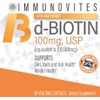 IMMUNOVITES High Dose Biotin (as d-Biotin, USP) 100mg (Equivalent to