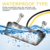 2 Pack LED Universal 12V Waterproof Motorcycle License Plate Light
