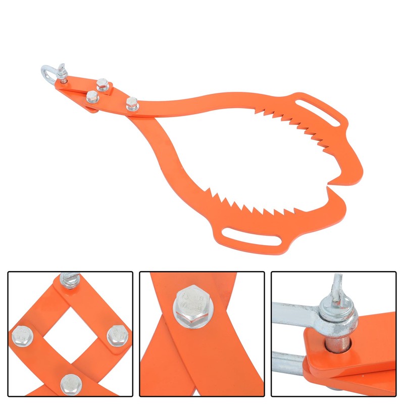 Timunr 2 Serrated Claw Hook,Log Lifting Tongs, Heavy Duty Grapple