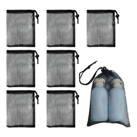 Gabrella 8 Pack Small Drawstring Pouch, Mini Mesh Drawstring Bag, Draw String Bags Small Size, Portable Nylon Storage Bag with Cord Lock Closure, Travel Stuff Bags