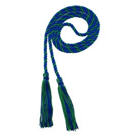 Tassel Depot Graduation Honor Cord - Royal/Kelly - Every School Color Available - Made in USA