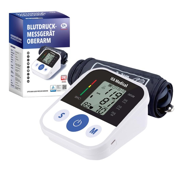 IEA Medical Blutdruckmessgerät Oberarm, Blutdruckmessgerät manuell, Blutdruckmessgerät, Bluthochdruck Messgerät