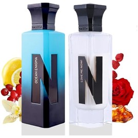NASEEM Ocean Enigma & Love Me Now Aqua Eau De Parfum | Unisex Fragrance with Fresh Citrus, Spicy, Woody Notes & Subtle Floral Oud Blend | Long-Lasting, Perfumes All Occasions (Combo - 75ml Each)