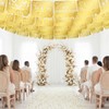 6 Pack Papel Picado Wedding Banner Gold, 120 ft Plastic