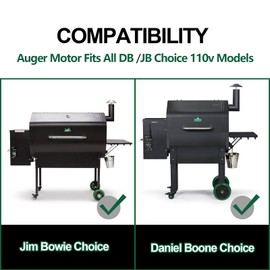 5.3 RPM Auger Motor Replacement Parts for Green Mountain Wood Pellet Grills, P1041 P1119 Auger Motor Replacement Parts Fits GMG Daniel Boone Choice, Jim Bowie Choice 110v Models