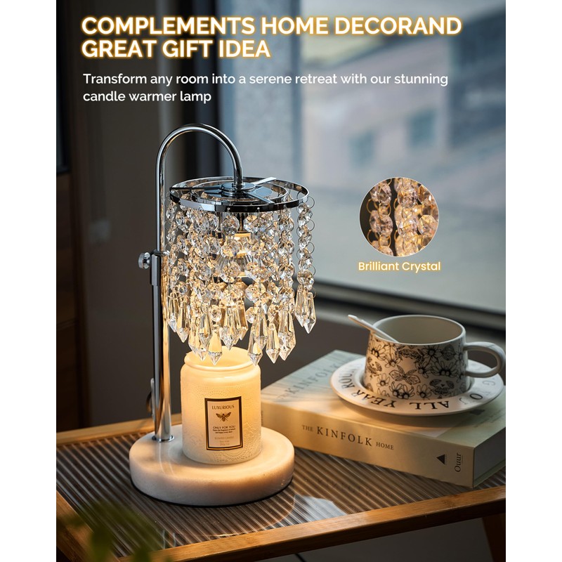Candle Warmer Lamp with Timer Dimmer and 3 Bulbs, Candle