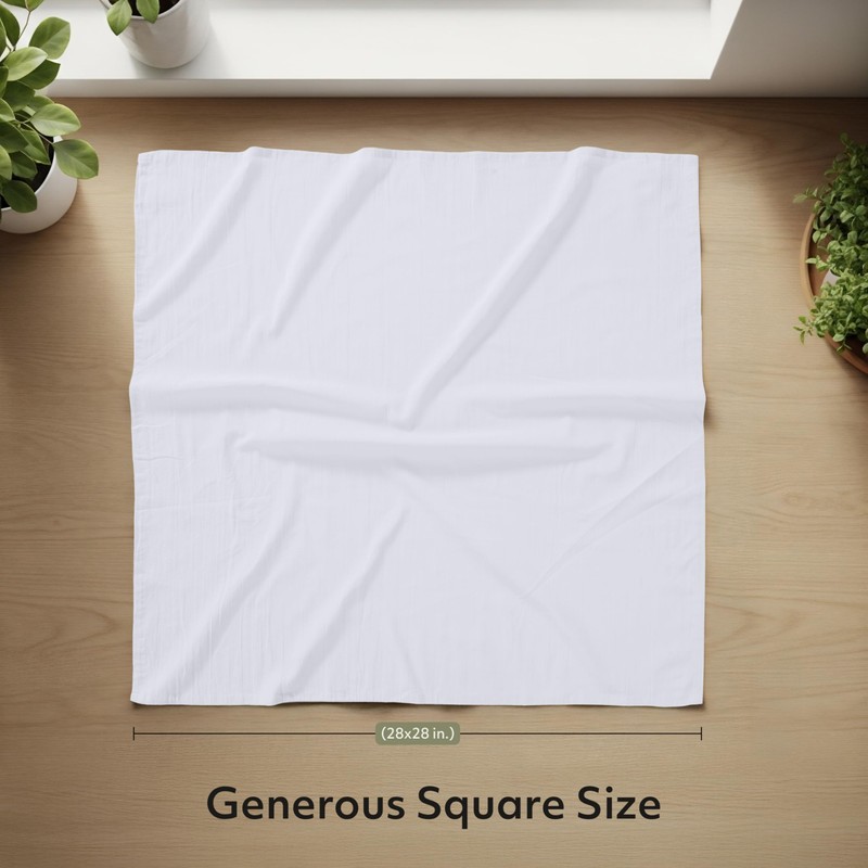 Utopia Kitchen White Flour Sack Towels [12 Pack - 28