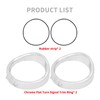 HCmotorku Motorcycle Visor Style Indicator Trim Ring Cover Fit for