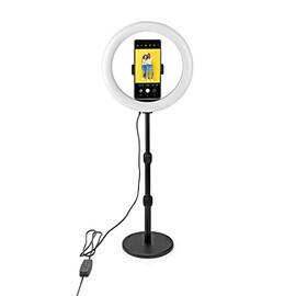 Nedis Ring Light | 10 Inch | 120 LEDs | 2700-6700 K | Table | Black