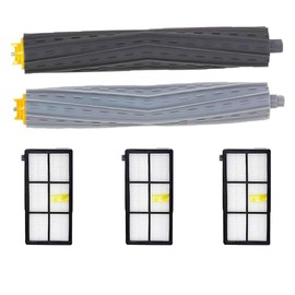 HyacGoaw Replacement Parts Compatible for iRobot Roomba 800 900 Series 960 860 805 850 980 861 864 866 870 871 880 890 891 981 985 961 Vacuum Cleaner,1 Set Roller Brushes + 3 Filters