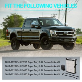 6.7 Powerstroke Fuel Filter Element - Compatible with 2017 2018 2019 2020 2021 2022 6.7L Ford F-250 Super Dury, F-350 Super Duty - Replace # FD-4624 FD-4625 HC3Z-9N184-B HC3Z-9N184-C