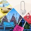 PATIKIL 3.9 Inch Love Locks Heart Padlock with Key Set,