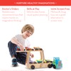 Melissa & Doug Mega Race-Car Carrier - Wooden Tractor and