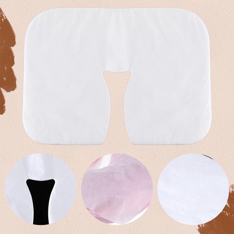 100 PCS Disposable Face Cradle Covers for Massage Tables and