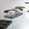 omada Brickstore Line Design Spice Rack with Dispenser Lid and