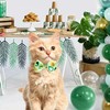 Sucrain 2 Pack St. Patrick's Day Cat Collar with Bow