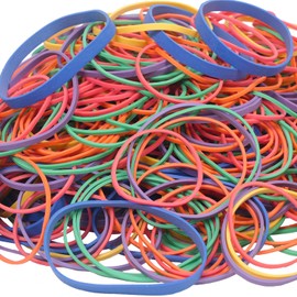 AIWOQI Rubber Bands assorted size multicolor rubber bands for School Home office supplies 272g/0.6 lb size#16,size18,size19,size32,size33,size64