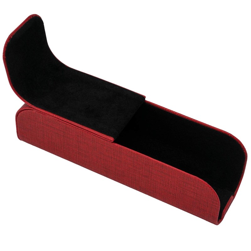Pearl Glasses Case, Red, Hard Stand, Magnetic, HY-4WI