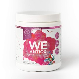 WE White Elephant | WEantiox, Concentrado de Antioxidantes Adicionado con Colágeno Hidrolizado, Hecho con Ingredientes Orgánicos, con Alto Contenido de Vitamina C, Colágeno, Resveratrol, Caritenoides Flavonoides, 200 grs