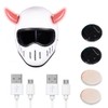 2Pcs Helmet Light Up Devil Horns Rechargeable with Quick Release