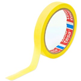 Made from Tesa 4334 Precision Masking Tape Plus Professional Painter Varnish High Quality Masking Tape Contour Tape Residue-free Sharp Edges Masking Cover Tape Yellow (6 mm x 25 m)