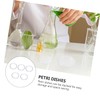 Baluue Petri Dish Borosilicate 5pcs Glass Experiment Containers Stacking Feature