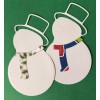 Handmade • Craft-N-Shed SIMPLE SNOWMAN Die-Cuts(12pc) Christmas•Top Hat•Scarf•Wint