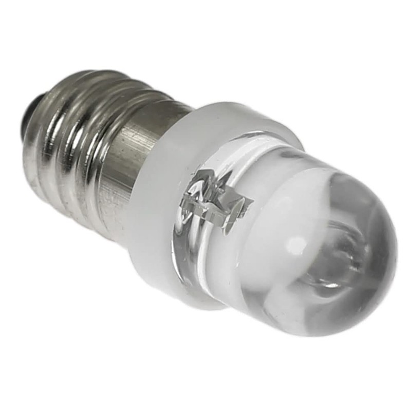 10PCS 0.2W 6V E10 Mini Led Bulb, Miniature Screw Base
